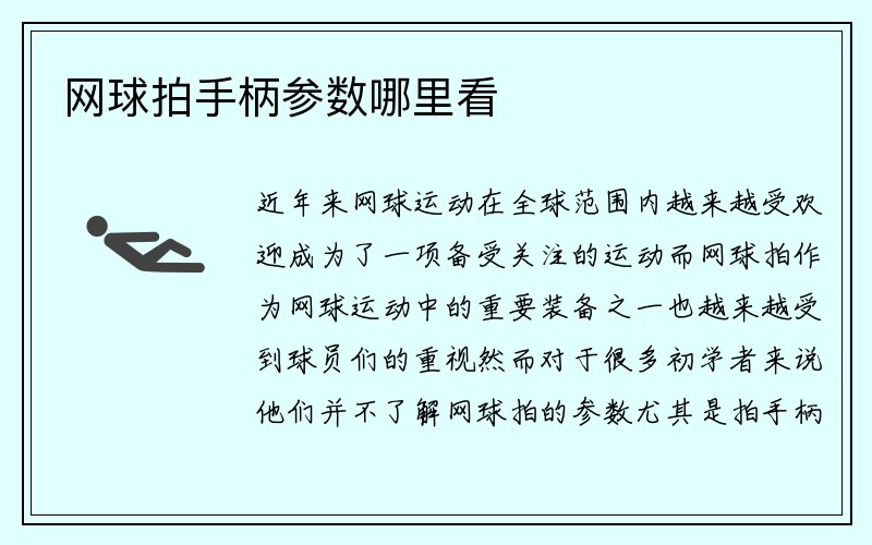 网球拍手柄参数哪里看