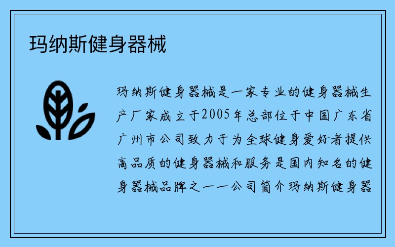 玛纳斯健身器械