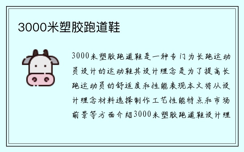 3000米塑胶跑道鞋